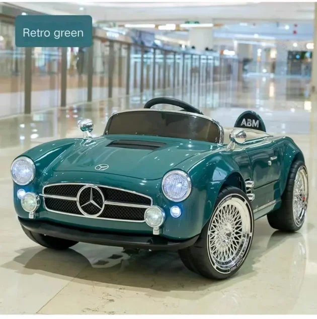 Kids Electric Vintage Mercedez Benz Ride On Sports Car - Image 3