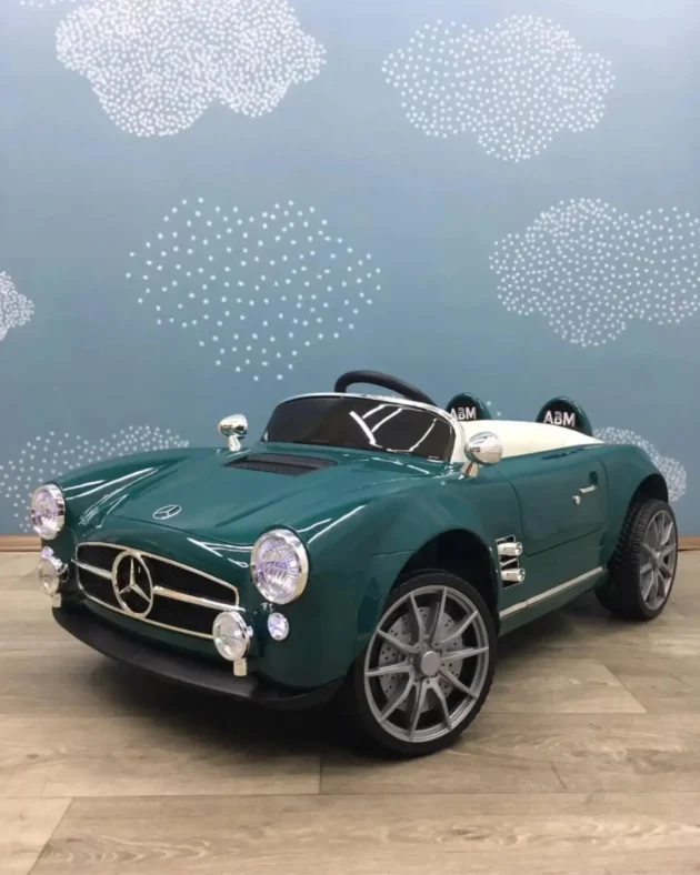 Kids Electric Vintage Mercedez Benz Ride On Sports Car - Image 5