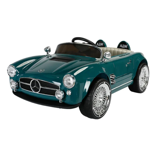 Kids Electric Vintage Mercedez Benz Ride On Sports Car - Image 11