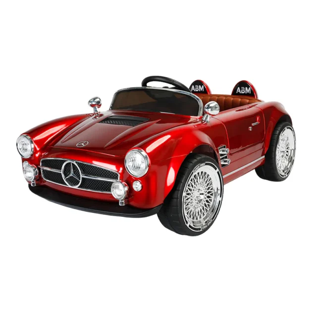 Kids Electric Vintage Mercedez Benz Ride On Sports Car - Image 10