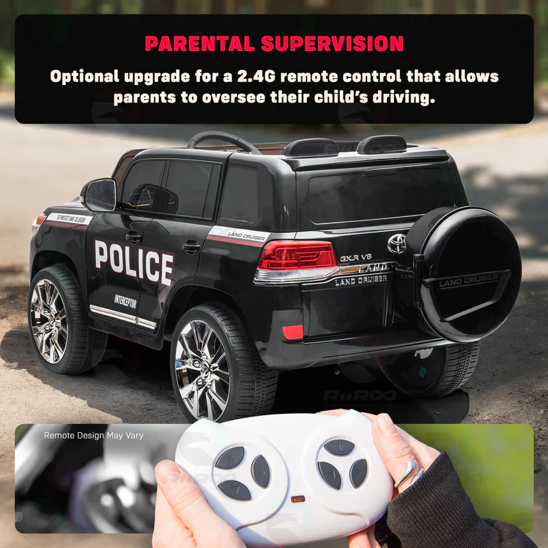 Licensed Toyota Land Cruiser Police Kids Car - Image 12