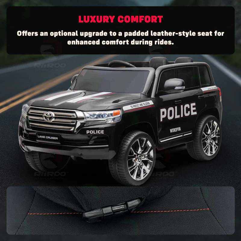 Licensed Toyota Land Cruiser Police Kids Car - Image 13