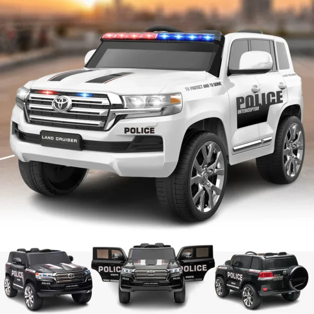 Licensed Toyota Land Cruiser Police Kids Car - Image 2