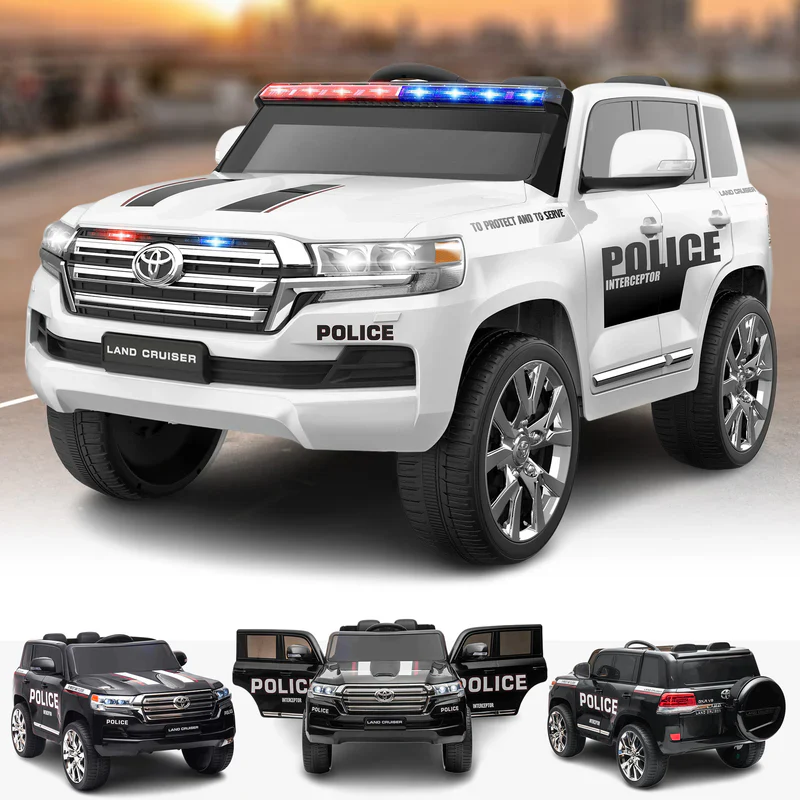 Licensed Toyota Land Cruiser Police Kids Car - Image 2